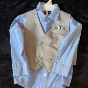 long sleeve t-shirt with vest